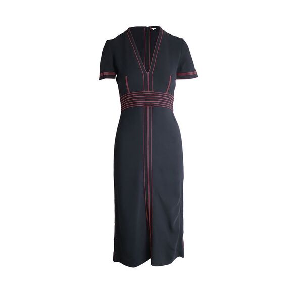 Burberry Dresses & Skirts - Burberry Contrasting Stitch Detail Dress In Black Viscose